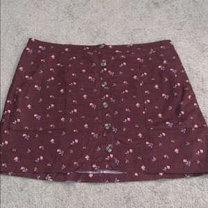 NWT American Eagle Button Front Skirt